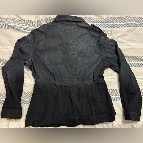 True Religion Isabelle Ombré Black Denim Utility Jacket - Picture 7 of 13